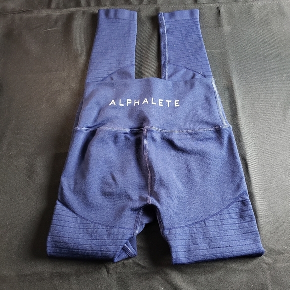 Alphalete Workout Leggings Navy Blue Small - Picture 2 of 6
